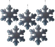 Livarno home Vianočná LED dekorácia, vločka, 5 kusov  (800007717)