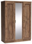 Skriňa Tadeusz T15 3D zrkadlo dub lefkas