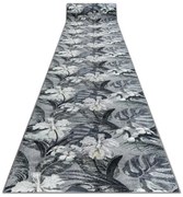 Protišmykový behúň MONSTERA Listy sivý