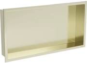 Mexen X-Wall-R, polička na zapustenie na obklad s golierom 60 x 30 cm, zlatá lesklá, 1950603010