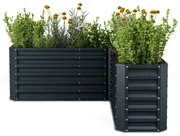 High Grow vyvýšený záhon, tvar L, odolný voči poveternostným vplyvom, odolný voči korózii, robustný, 742 L