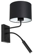Nástenná lampa ARDEN 1xE27/60W+1xG9/8W/230V čierna/biela