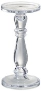 Sklenený transparentné svietnik Leti medium - Ø 13 * 27cm