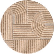 Kusový koberec Art 1121 Rose kruh, 120x120 (priemer) kruh, ružová, obývacia izba, Ayyildiz