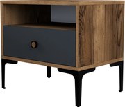 Nočný stolík Lizbon Walnut Anthracite