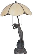 Dekoratívna vitrážová lampa Tiffany NUDE ART DECO Ø41*70