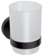 Sapho Sapho, X-ROUND BLACK pohár závesný, mliečne sklo, čierna matná, XR903B