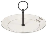 Krémový porcelánový etažér tanier Crème de la Crème - Ø 20*12 cm