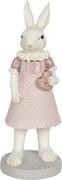 Dekorácie králičie dievča so srdiečkom - 9 * 8 * 20 cm