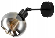 BERGE Sklenená LED nástenná lampa 1xE27 - dymová guľa