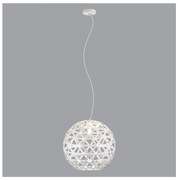Luster na lanku FROZEN 1xE27/60W/230V pr. 50 cm biela