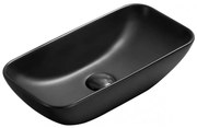 Mexen Klara, umývadlo na dosku 46x23 cm, čierna matná, 21564685