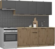 Kuchynská linka Naturel Dalia 2,4 m KSETDALIA