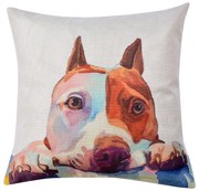 Povlak na vankúš s motívom amerického pitbula Psy - 43 * 43 cm