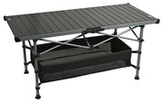 Skladací kempingový stôl 123x55cm antracit