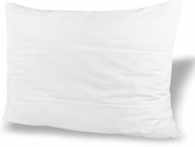 Vankúš damaškový prešitý biely 70x90 EMI