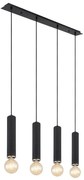 Globo 15499-4H - Luster na lanku MARION 4xE27/60W/230V čierne drevo