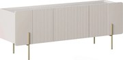 TV stolík Malmi 150 cm - kašmírová / zlatá