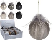 Ozdobná závesná banka Kabo II 10 cm s pierkom