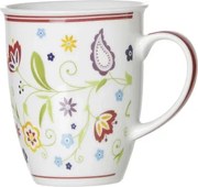 Hrnček Shanti Doppio 320 ml, farebné kvety%