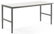 Dielenský stôl CARGO, 2000x750 mm, biela / šedá