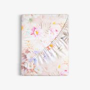 Goldea bavlnená napínacia plachta deluxe - divoké kvety 160 x 200 cm