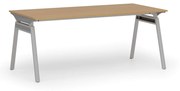 Kancelársky stôl PRIMO SIGMA, 1800 x 900 mm, sivá podnož, buk
