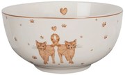 Porcelánová miska s mačičkami Kitty Cats - Ø 14*7cm/ 500ml