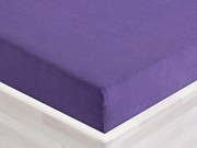 Froté napínacie prestieradlo FR-013 Fialové 90 x 200 - výška 20 cm