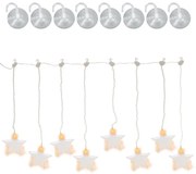 Nexos 86336 Svetelný záves Hviezdy, 8 LED, teplo biela