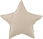 Ľanový vankúš hviezda prírodná 50 cm