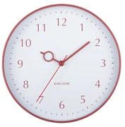 Karlsson 5992RD dizajnové nástenné hodiny červená, pr. 30 cm