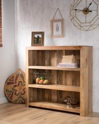 furniture-nabytek.cz - Knižnica na knihy 100x120x35 z dreva mango