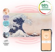 Klarstein Wonderwall Air Art Smart, infračervený ohrievač, 120 x 60 cm, 700 W, aplikácia, vlny