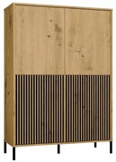 Vitrína KAMARO 4DK 103,5 cm dub artisan