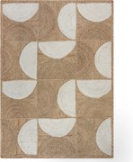 Kusový koberec Ella Jute Eclipse Natural/White, 200x290, béžová, chodba / predsieň, Flair Rugs
