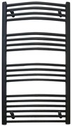 Kúpeľňový radiátor Oval antracit 600/1100 520W