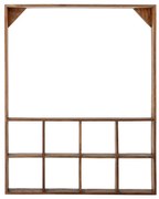 Poschodová polica z recyklovaného dreva v prírodnej farbe 10 cm Marino – Bloomingville