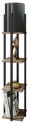 Stojacia lampa Nora - Black, Natural