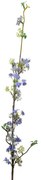 Dekorácia umelá vetvička s modrými kvietkami - 5*5*100 cm