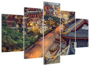 Obraz - Qintai Road, Čcheng-tu, Čína (150x105 cm)