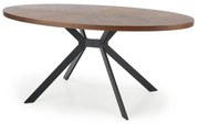 Jedálenský stôl Locarno, orech / čierna