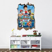 Nálepka na stenu Paw Patrol 3D 47x73cm