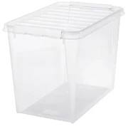 SmartStore Úložný box s bielymi klipmi Classic, 61 l, 61 l