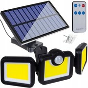 Izoxis 19446 Solárne 140 COB LED osvetlenie s PIR čidlom pohybu