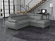 Rohová sedačka Gozo 2RR1P (tmavosivá) (s úl. priestorom) (p)