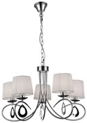 Candellux Biely závesný luster Arnika pre žiarovku 5x E14 35-21687