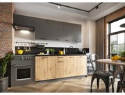 Kuchynská linka Clara 240 sivý grafit/artisan