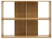 Modulárny policový systém v dekore duba v prírodnej farbe 2 ks 101x76 cm Litto – Kave Home