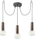 Leuchten Direkt 14776-48 - Luster na lanku TURN ME 3xE27/60W/230V pavúk